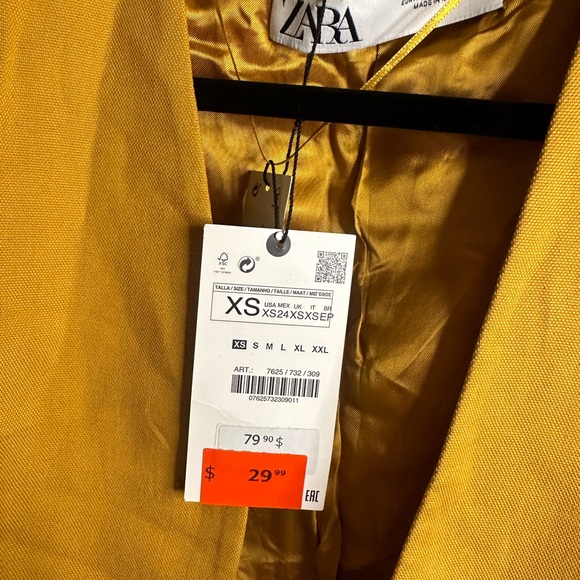 Mustard Zara vest - Picture 3 of 3